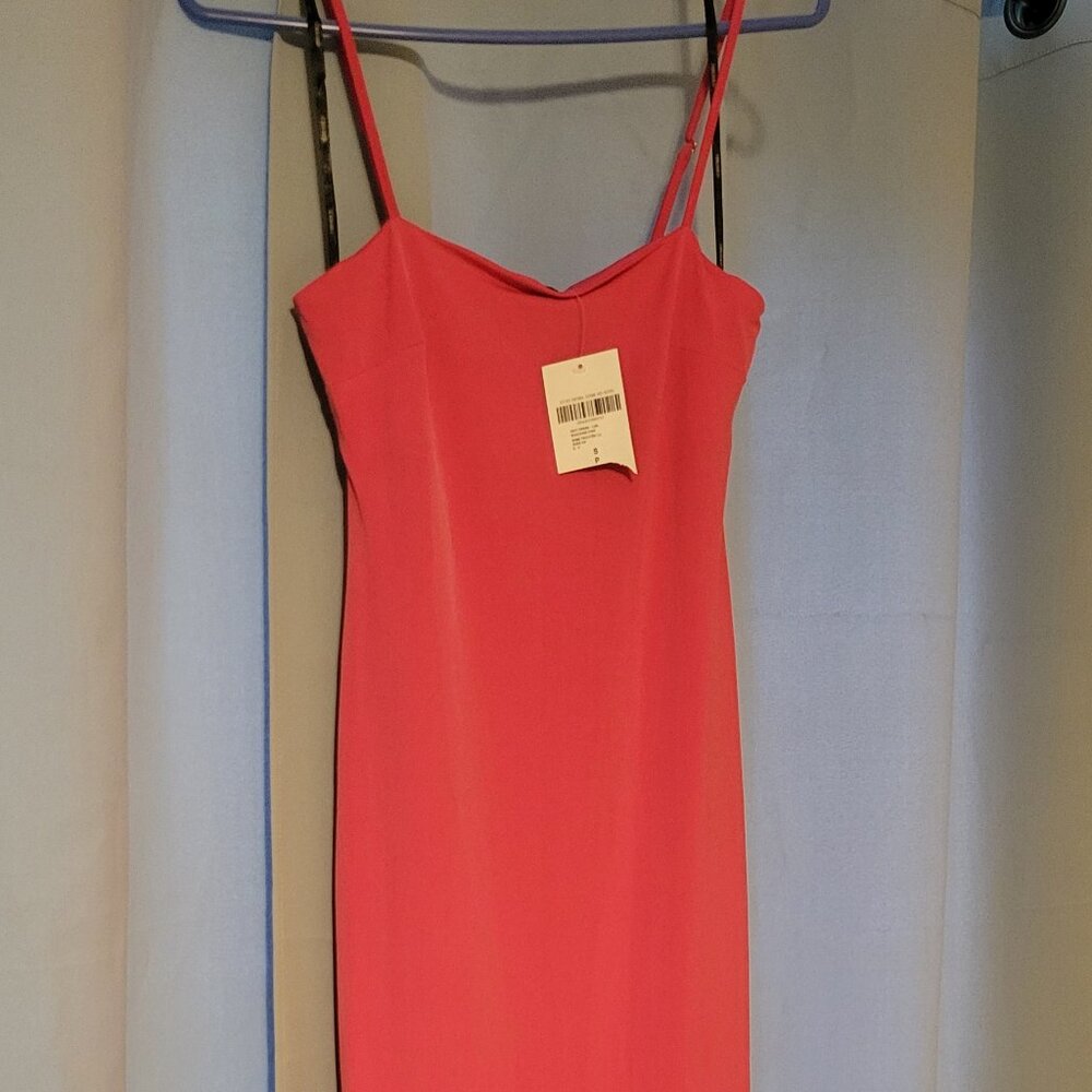 Forever 21 f21 long bright pink dress size small new nwt